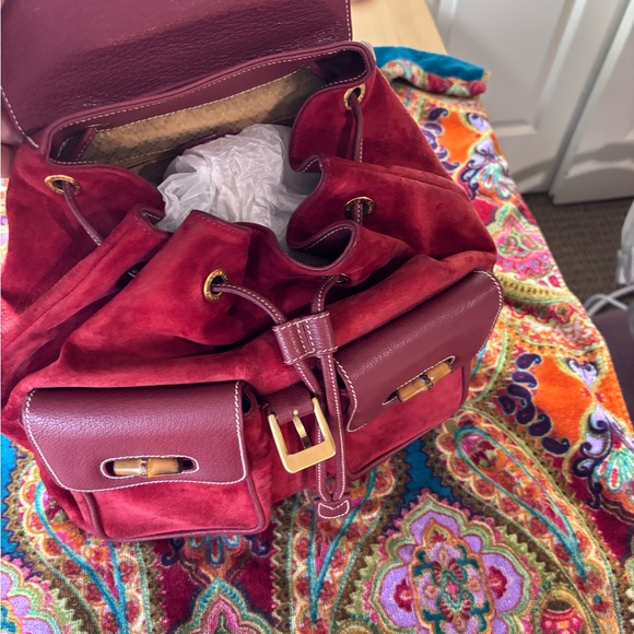 GUCCI BACKPACK VINTAGE BAMBOO - Picture 9 of 10